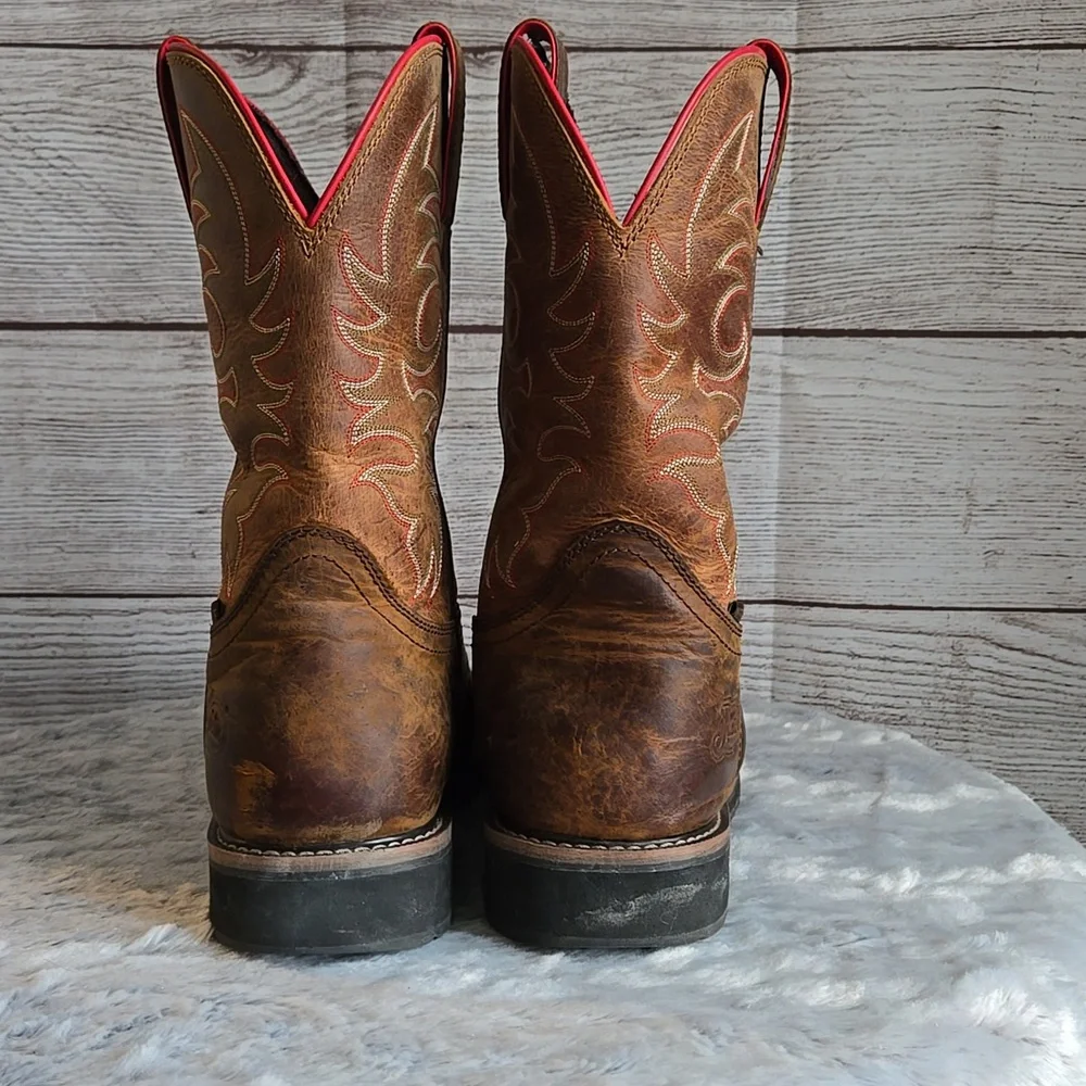 Justin Steeltoe Waterproof Boots, Mens Size 10.5EE
